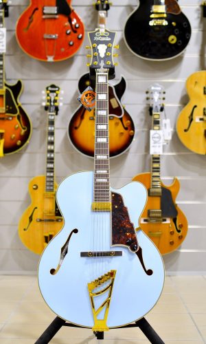 D'Angelico Guitars Deluxe EXL-1 Matte Powder Blue