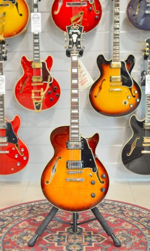 D'Angelico Premier SS - Dark Iced Tea Burst - DAPSSDITBNS - Esposizione Guitar Show Bologna 2026