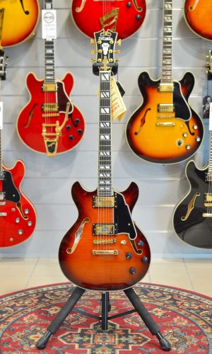 D'Angelico Excel Mini DC Amaretto Burst - DAEMDCARBGS - Esposizione Guitar Show Bologna 2026